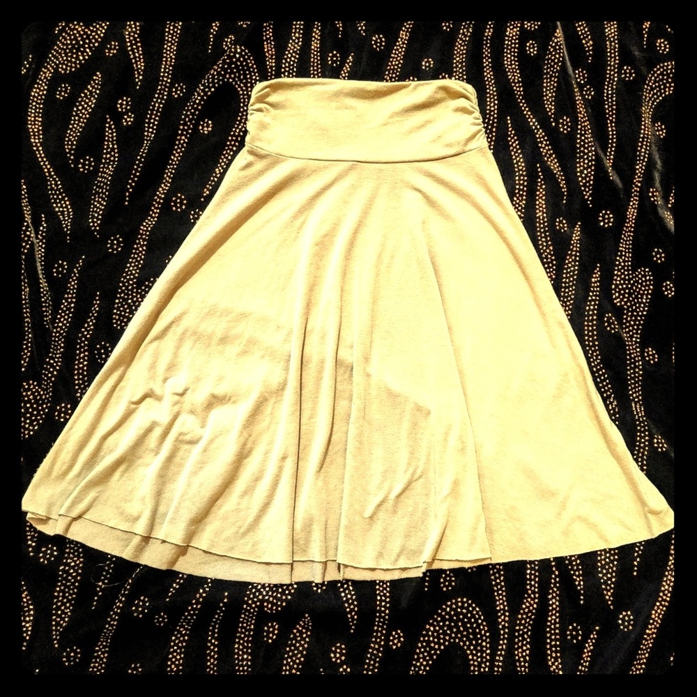 Soprano Beige Midi Skirt S